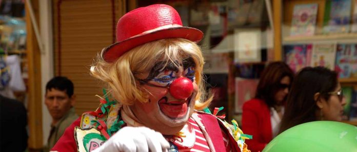 Dressed Like a Clown!